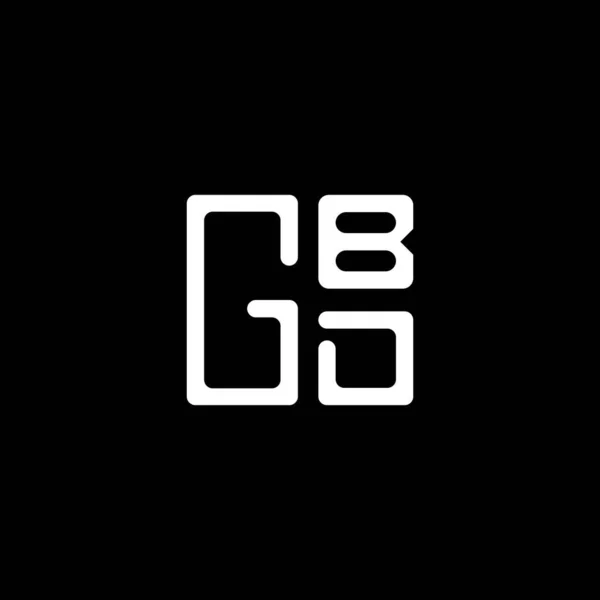 Logo Literowe Gbd Wektor Projektu Gbd Proste Nowoczesne Logo Gbd — Wektor stockowy