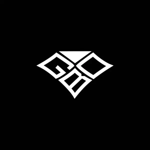 Gbd Harfli Logo Vektör Tasarımı Gbd Basit Modern Logo Gbd — Stok Vektör