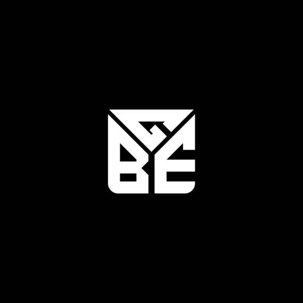 Gbe Harfli Logo Vektör Tasarımı Gbe Basit Modern Logo Gbe — Stok Vektör