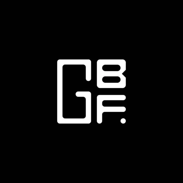 Gbf Harfli Logo Vektör Tasarımı Gbf Basit Modern Logo Gbf — Stok Vektör
