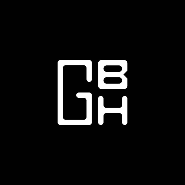 Gbh Carta Design Vetor Logotipo Gbh Logotipo Simples Moderno Projeto — Vetor de Stock