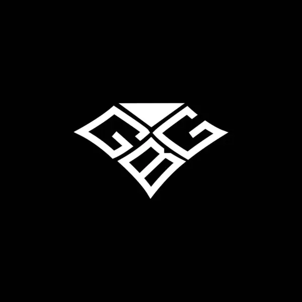 Gbg Harfli Logo Vektör Tasarımı Gbg Basit Modern Logo Gbg — Stok Vektör