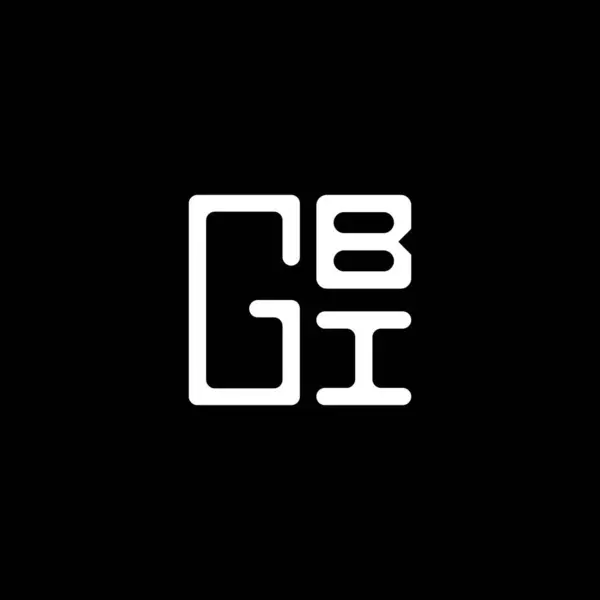 Gbi Letter Logo Vector Design Gbi Eenvoudig Modern Logo Gbi — Stockvector