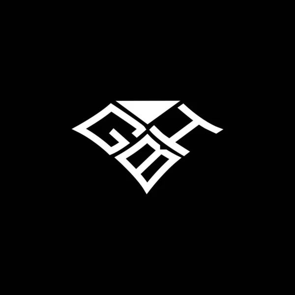 Gbhレターロゴベクターデザイン Gbhシンプルでモダンなロゴ Gbh豪華なアルファベットデザイン — ストックベクタ
