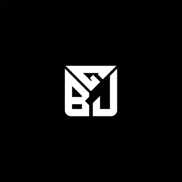 Diseño Vectorial Del Logotipo Letra Gbj Logotipo Simple Moderno Gbj — Archivo Imágenes Vectoriales