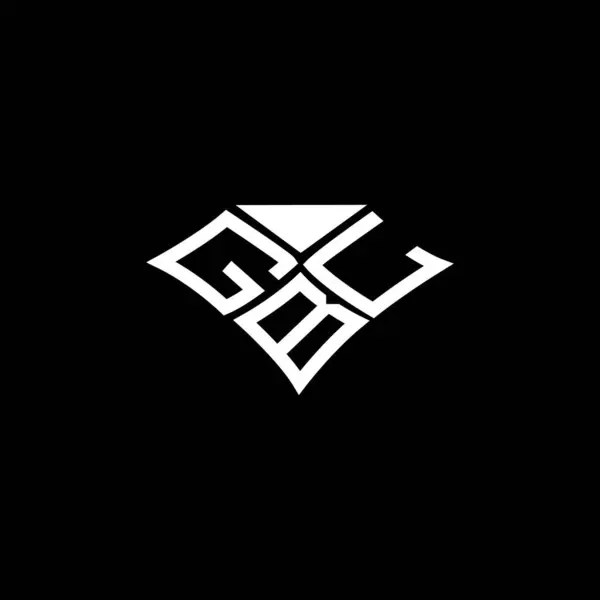 Gbl 디자인 Gbl 간단하고 현대적인 Gbl 호화스러운 알파벳 디자인 — 스톡 벡터