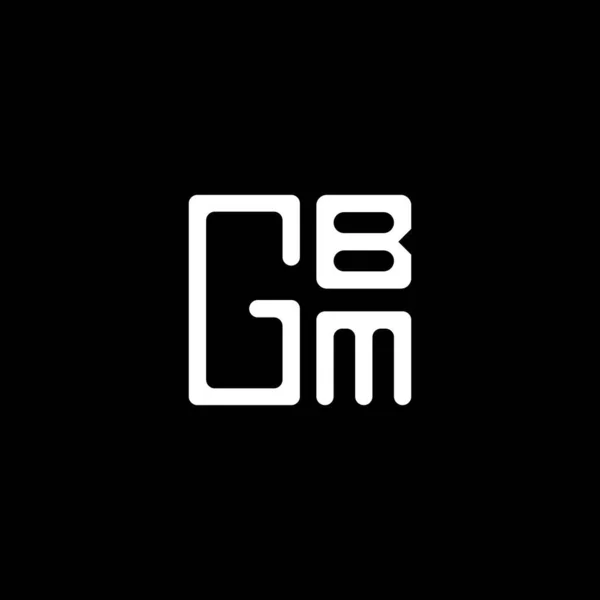 Gbm Harfli Logo Vektör Tasarımı Gbm Basit Modern Logo Gbm — Stok Vektör