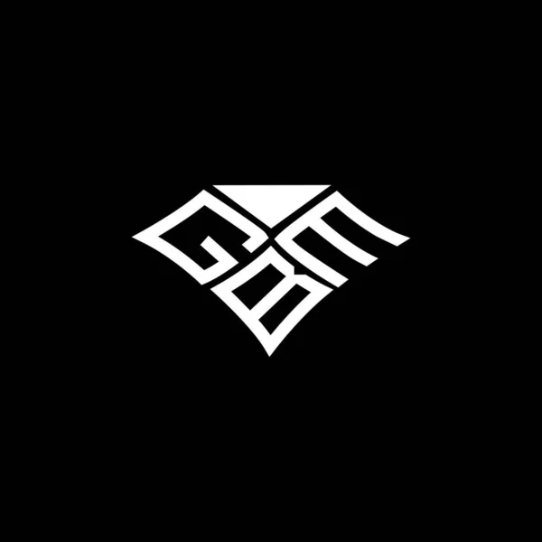 Gbm 디자인 Gbm 간단하고 현대적인 Gbm 알파벳 디자인 — 스톡 벡터