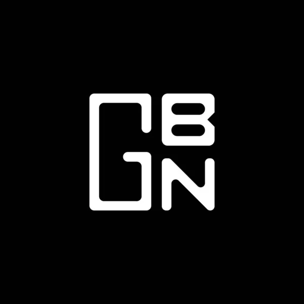 Desain Logo Vektor Gbn Logo Sederhana Dan Modern Gbn Rancangan - Stok Vektor