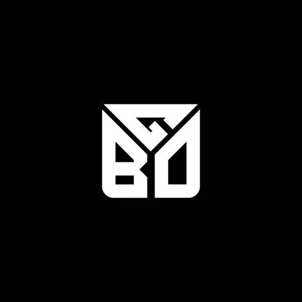 Logo Literowe Gbo Wektor Projektu Gbo Proste Nowoczesne Logo Luksusowy — Wektor stockowy