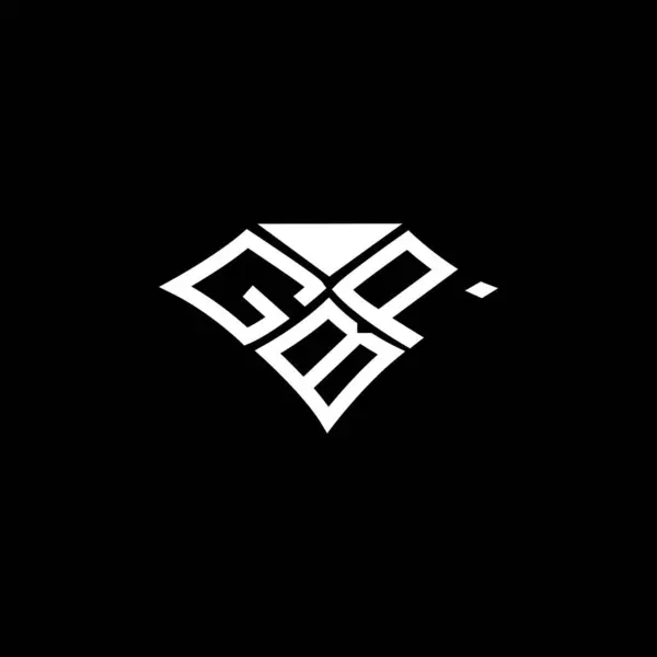 Gbp 디자인 Gbp 간단하고 현대적인 Gbp 알파벳 디자인 — 스톡 벡터