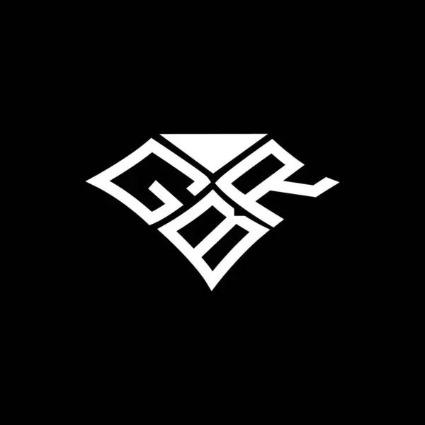 Gbr Lettre Logo Vectoriel Design Gbr Logo Simple Moderne Gbr — Image vectorielle