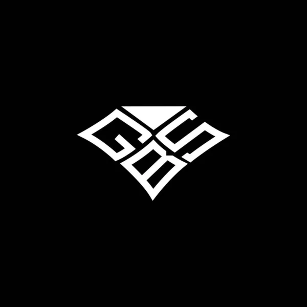 Gbsレターロゴベクターデザイン Gbsシンプルでモダンなロゴ Gbs豪華なアルファベットデザイン — ストックベクタ