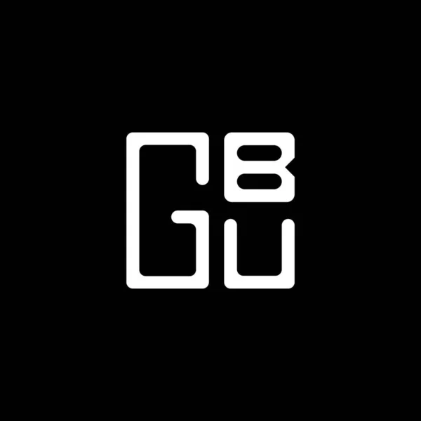 Векторный Логотип Буквы Gbu Простой Современный Логотип Gbu Роскошный Алфавит — стоковый вектор