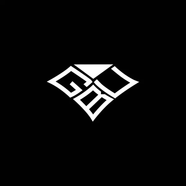 Gbuレターロゴベクターデザイン Gbuシンプルでモダンなロゴ Gbu豪華なアルファベットデザイン — ストックベクタ
