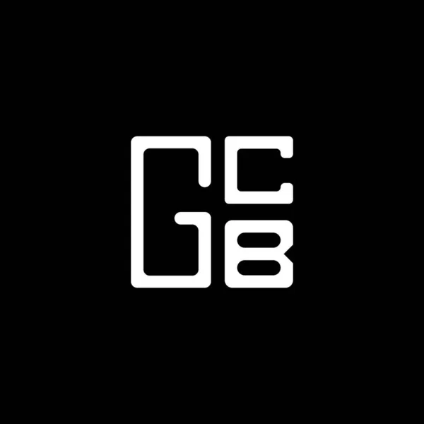 Gcb Harfi Logo Vektör Tasarımı Gcb Basit Modern Logo Gcb — Stok Vektör