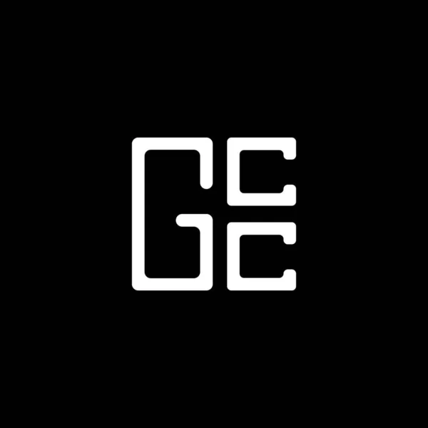 Gcc Letter Logo Vector Design Gcc Eenvoudig Modern Logo Gcc — Stockvector