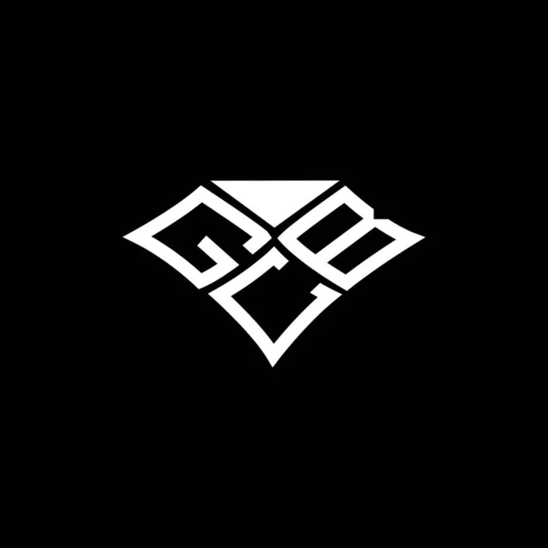 Gcb Lettera Logo Vettoriale Design Gcb Logo Semplice Moderno Gcb — Vettoriale Stock