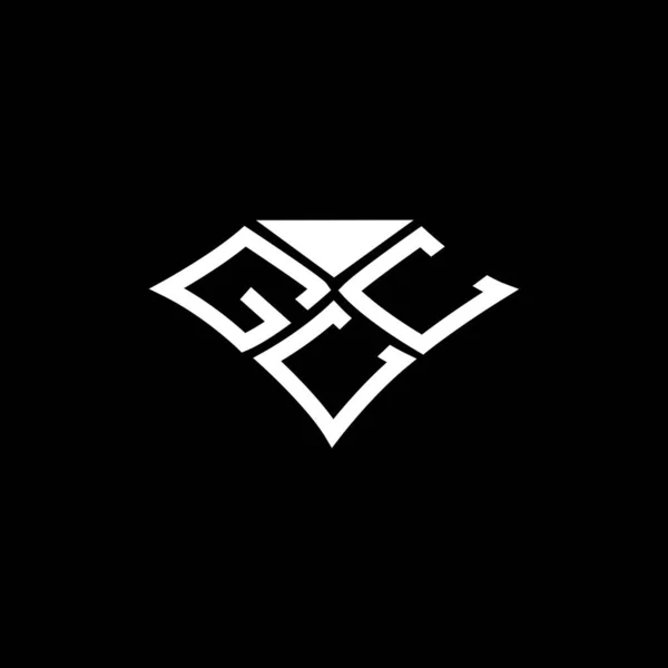 Gcc Harf Logo Vektör Tasarımı Gcc Basit Modern Logo Gcc — Stok Vektör