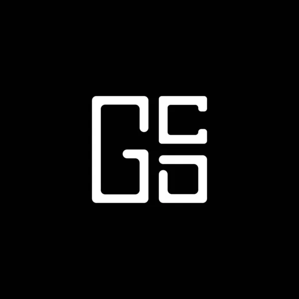 Gcd Harfli Logo Vektör Tasarımı Gcd Basit Modern Logo Gcd — Stok Vektör