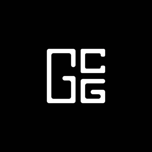 Gcg Brief Logo Vektor Design Gcg Einfaches Und Modernes Logo — Stockvektor