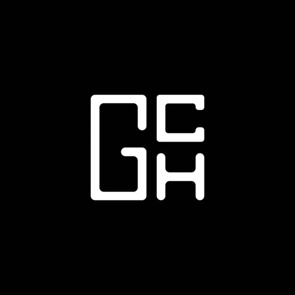 Gch 디자인 Gch 간단하고 현대적인 Gch 호화스러운 알파벳 디자인 — 스톡 벡터