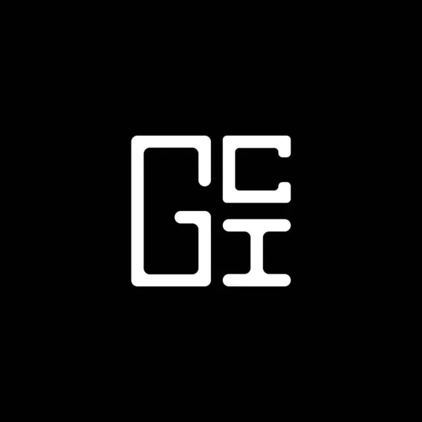 Gci Letter Logo Vector Design Gci Eenvoudig Modern Logo Gci — Stockvector