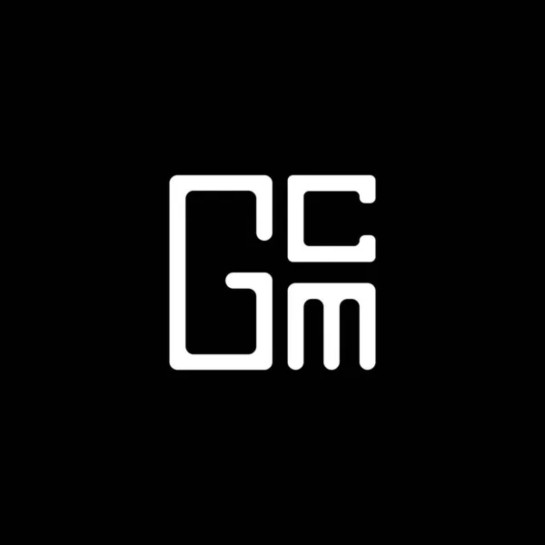Gcm Harf Logo Vektör Tasarımı Gcm Basit Modern Logo Gcm — Stok Vektör