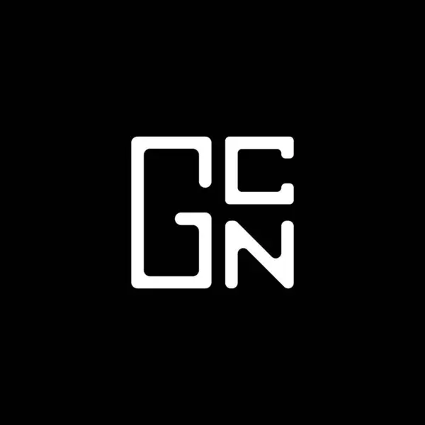 Gcn Lettera Logo Vettoriale Design Gcn Logo Semplice Moderno Gcn — Vettoriale Stock