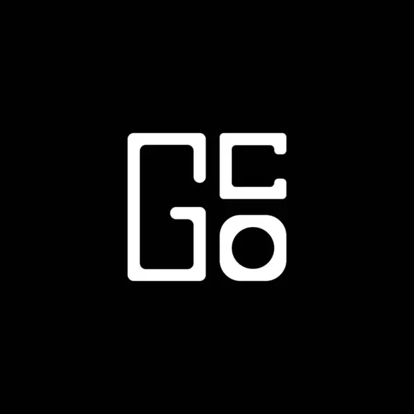 Gco 디자인 Gco 간단하고 현대적인 Gco 알파벳 디자인 — 스톡 벡터