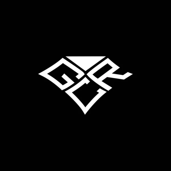 Gcr Harfi Logo Vektör Tasarımı Gcr Basit Modern Logo Gcr — Stok Vektör