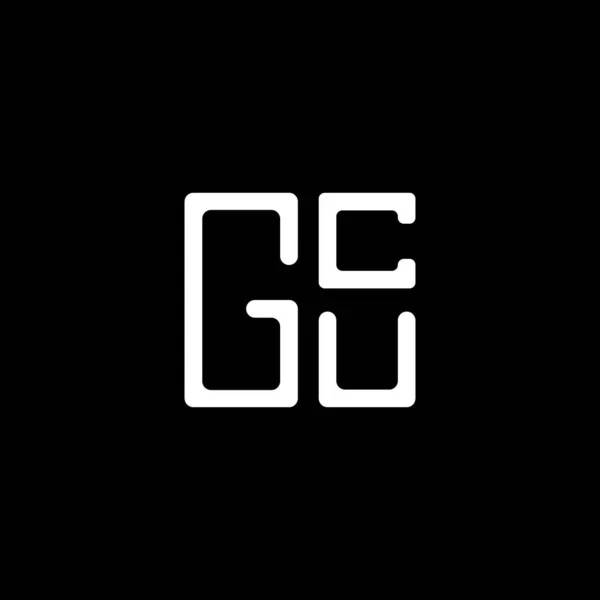 Gcu Harfi Logo Vektör Tasarımı Gcu Basit Modern Logo Gcu — Stok Vektör