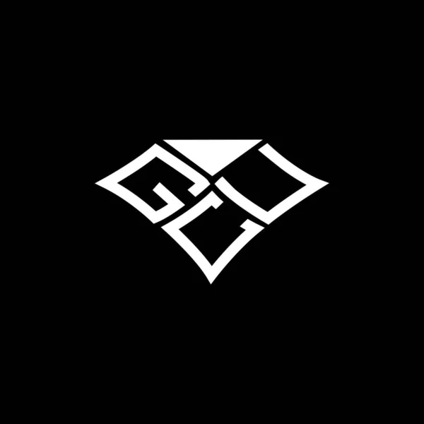 Gcu Brief Logo Vektor Design Gcu Einfaches Und Modernes Logo — Stockvektor