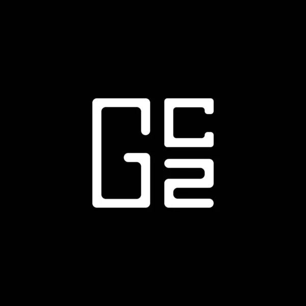 Gcz Harfli Logo Vektör Tasarımı Gcz Basit Modern Logo Gcz — Stok Vektör