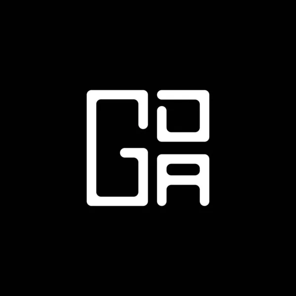 Gda Písmenný Design Vektoru Jednoduché Moderní Logo Gda Gda Luxusní — Stockový vektor