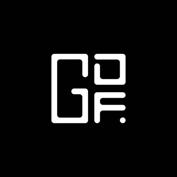 Design Vetor Logotipo Letra Gdf Logotipo Simples Moderno Gdf Design —  Vetores de Stock