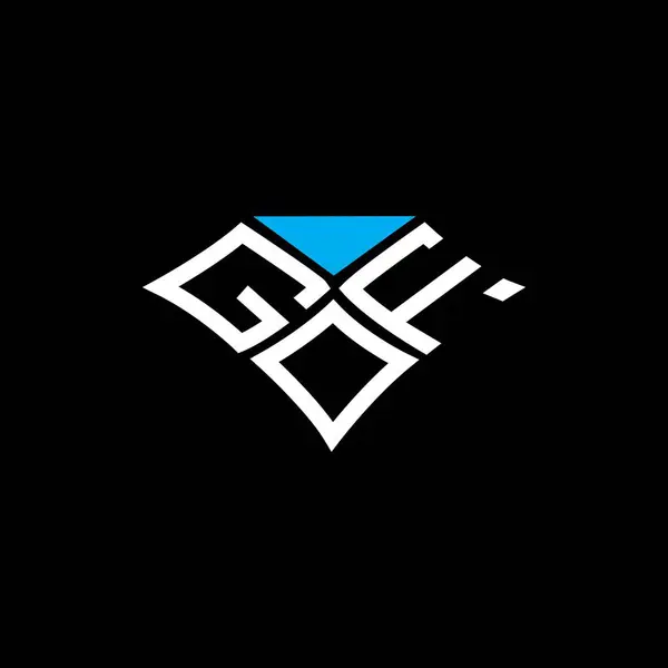 Gdf Harfli Logo Vektör Tasarımı Gdf Basit Modern Logo Gdf — Stok Vektör