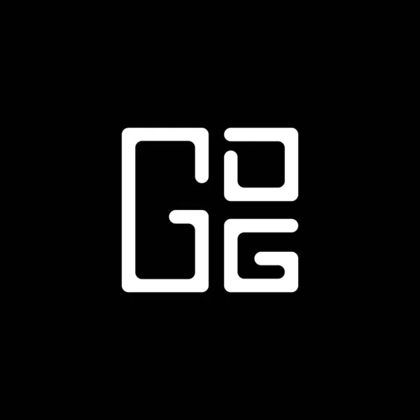 Gdg 디자인 Gdg 간단하고 현대적인 Gdg 호화스러운 알파벳 디자인 — 스톡 벡터