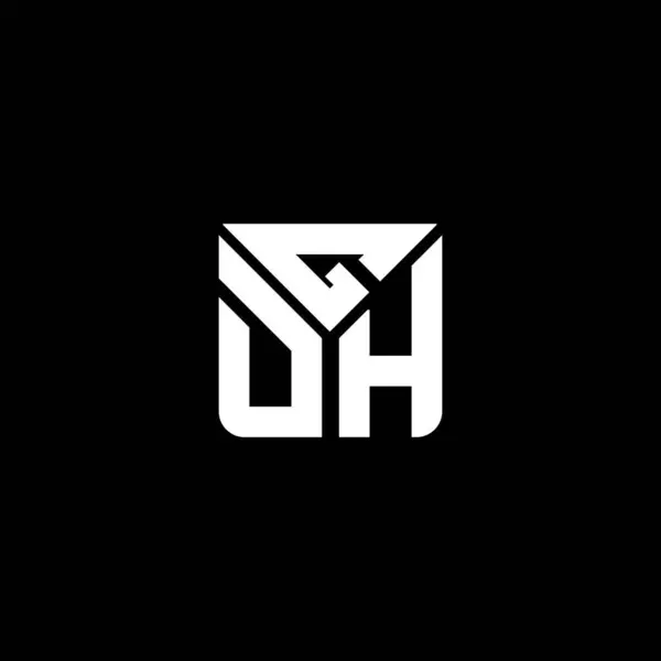 Gdh Harfi Logo Vektör Tasarımı Gdh Basit Modern Logo Gdh — Stok Vektör