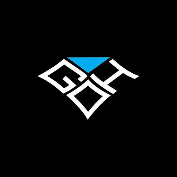 Gdh Γράμμα Λογότυπο Διάνυσμα Σχεδιασμό Gdh Απλό Και Μοντέρνο Λογότυπο — Διανυσματικό Αρχείο