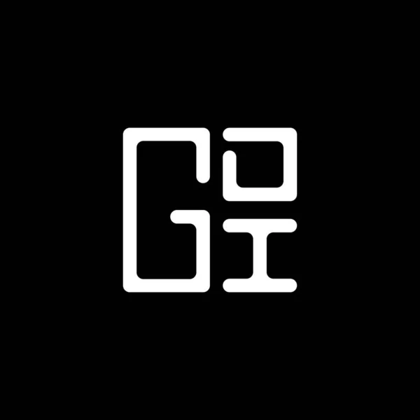 Gdi Lettera Logo Vettoriale Design Gdi Logo Semplice Moderno Design — Vettoriale Stock