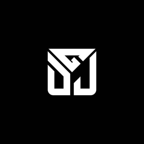 Gdj Lettera Logo Vettoriale Design Gdj Logo Semplice Moderno Gdj — Vettoriale Stock