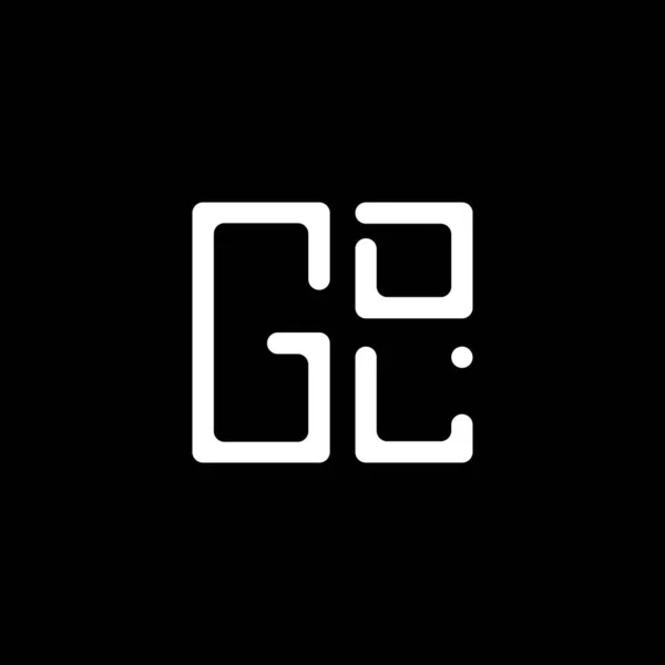 Gdl Літери Логотипу Векторний Дизайн Gdl Простий Сучасний Логотип Gdl — стоковий вектор