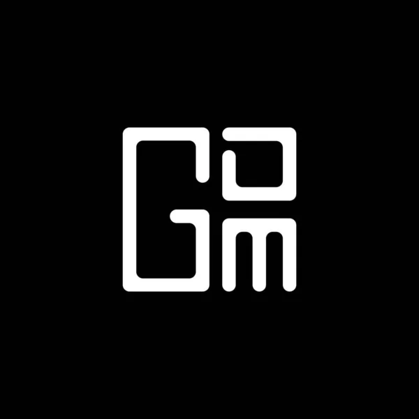 Gdm 디자인 Gdm 간단하고 현대적인 Gdm 호화스러운 알파벳 디자인 — 스톡 벡터