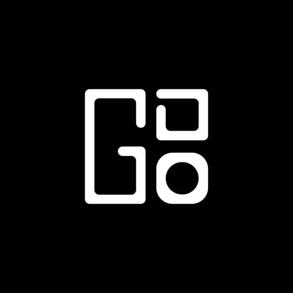 Логотип Літери Gdo Векторний Дизайн Простий Сучасний Логотип Gdo Gdo — стоковий вектор