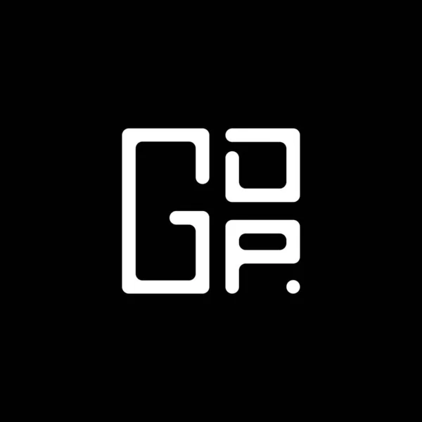 Gdp Επιστολή Σχεδιασμό Διάνυσμα Λογότυπο Αεπ Απλό Και Μοντέρνο Λογότυπο — Διανυσματικό Αρχείο