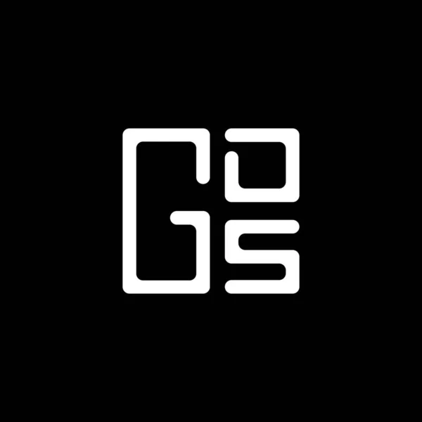 Gds 디자인 Gds 간단하고 현대적인 Gds 호화스러운 알파벳 디자인 — 스톡 벡터