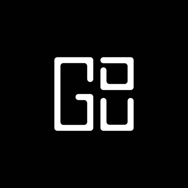 Gdu Lettera Logo Vettoriale Design Gdu Logo Semplice Moderno Gdu — Vettoriale Stock
