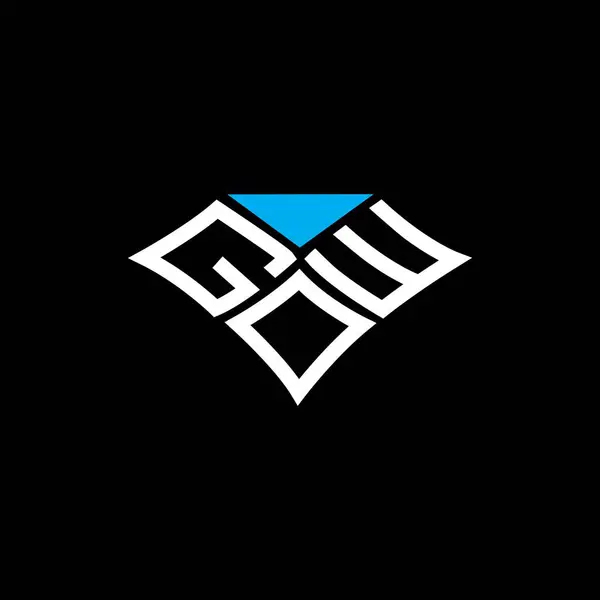 Gdw 디자인 Gdw 간단하고 현대적인 Gdw 고급스러운 알파벳 디자인 — 스톡 벡터