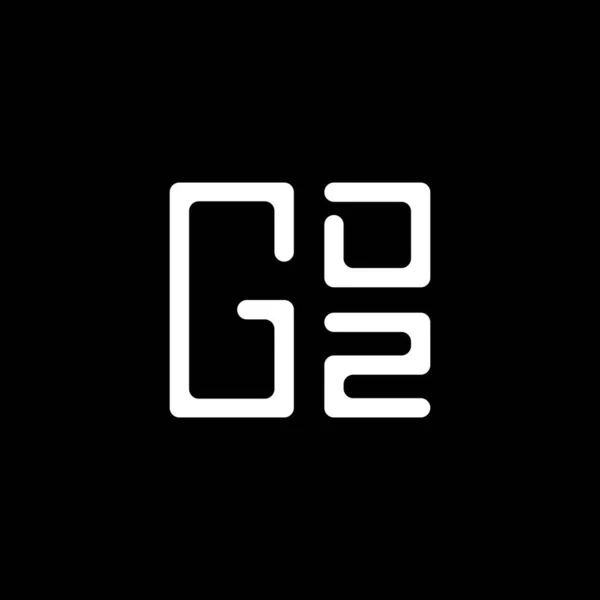 Gdz 디자인 Gdz 간단하고 현대적인 Gdz 호화스러운 알파벳 디자인 — 스톡 벡터